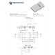 EXTERNAL HINGE 65X35X9 90° OPENING 