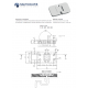 EXTERNAL EMBEDDED HINGE 65X37X11 180° OPENING 